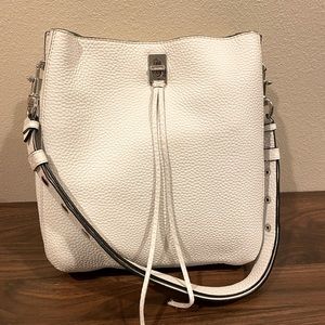 Rebecca Minkoff White with Silver Shoulder Bag